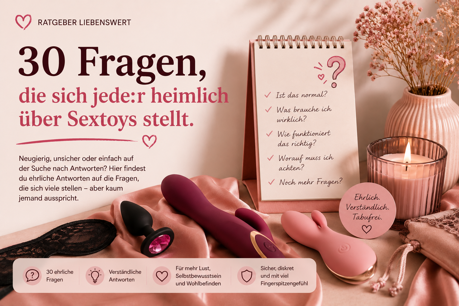 30 Fragen, die sich jede:r heimlich über Sextoys stellt