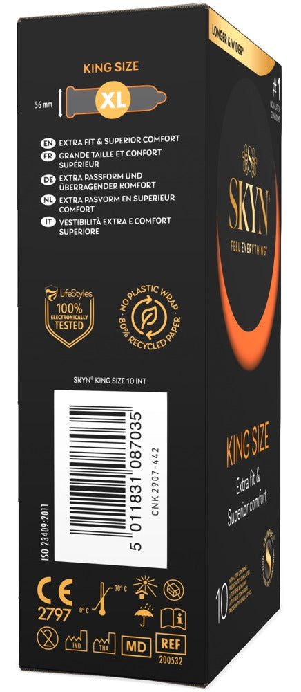 SKYN "King Size" – Extra große Kondome für maximalen Komfort - 10er