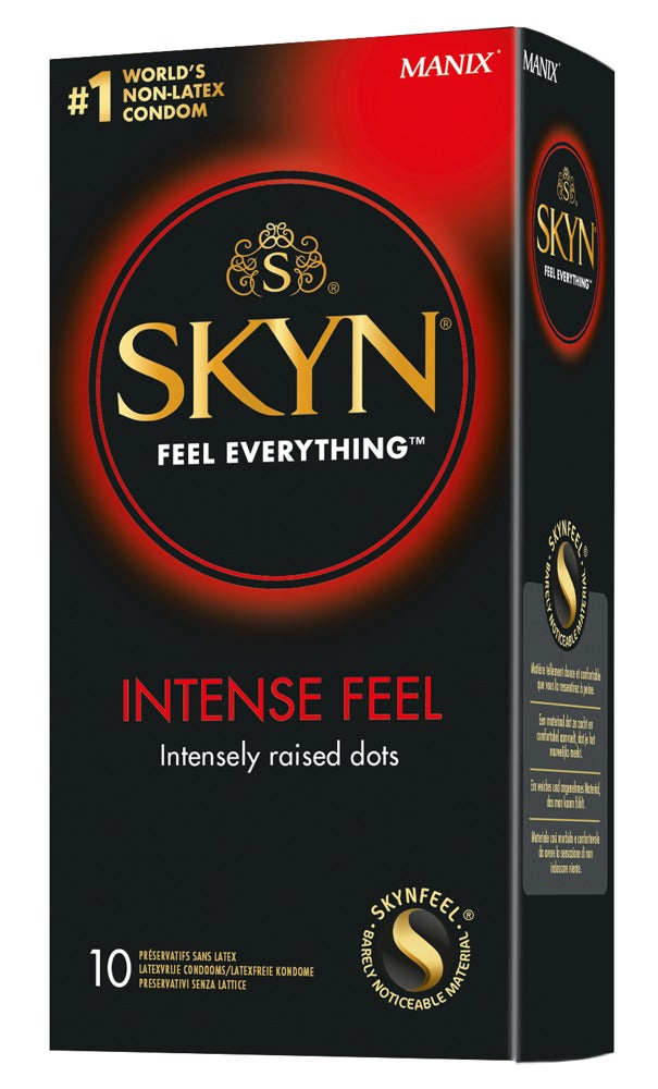 SKYN "Intense Feel" - Genoppte Kondome für intensiveres Gefühl - 10er