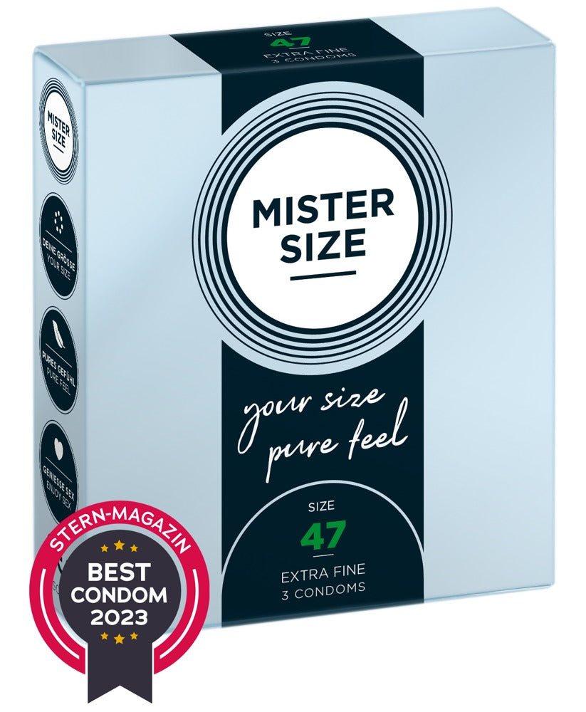 Mister Size 47mm – Kondome in individueller Passform - 3er