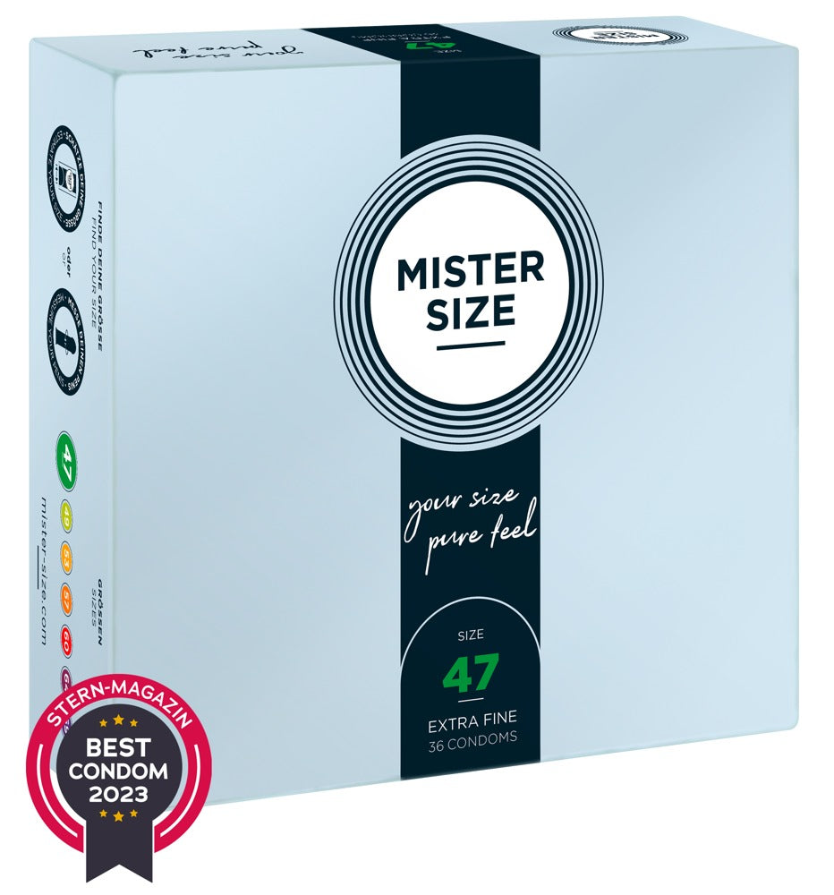 Mister Size 47mm – Kondome in individueller Passform - 36er