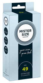 Mister Size Kondombox, extra fein, Größe 49, 10er Pack