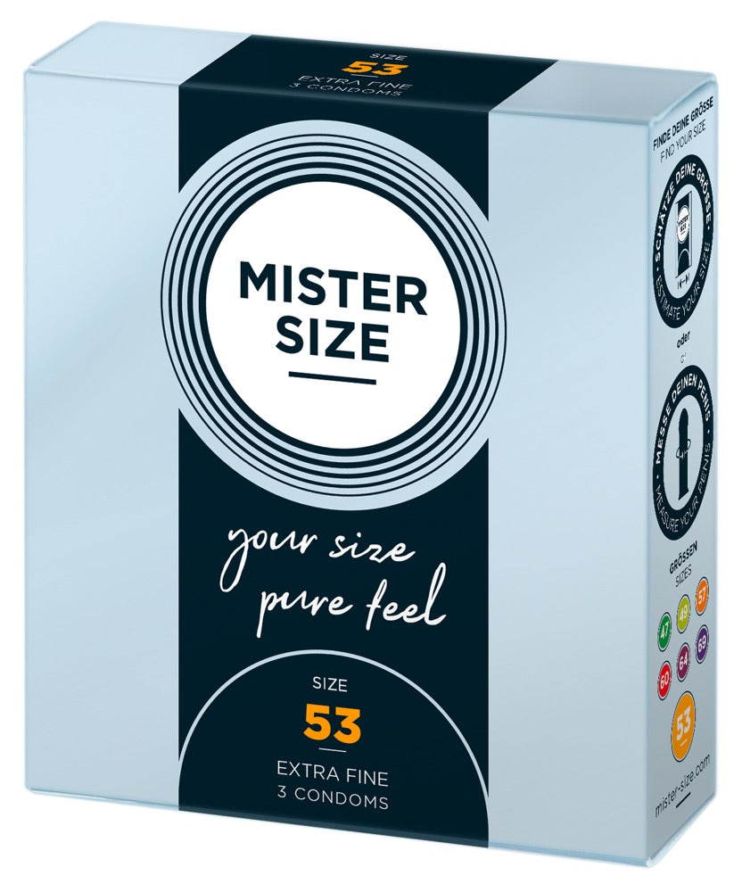 Mister Size 53mm – Kondome in individueller Passform - 3er