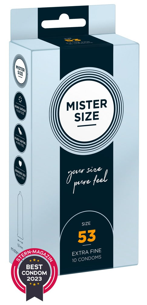 Mister Size 53mm – Kondome in individueller Passform - 10er