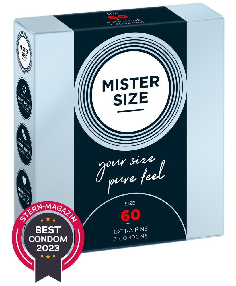 Mister Size 60mm – Kondome in individueller Passform -3er