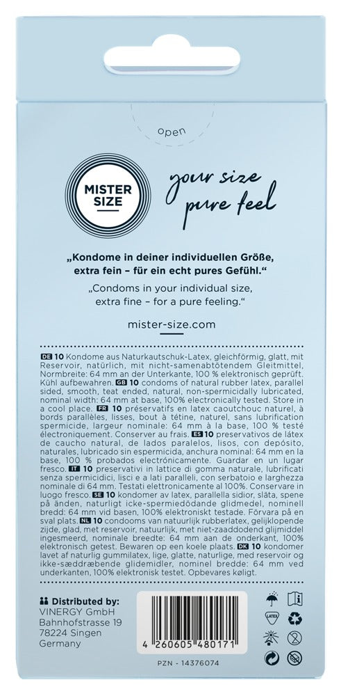 Mister Size 64mm - Kondome in deiner perfekten Größe - 10er