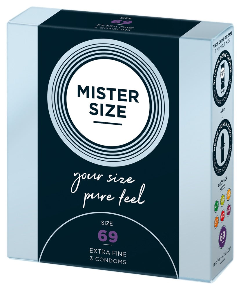 Mister Size 69mm - Perfekte Passform für intensiveres Gefühl - 3er