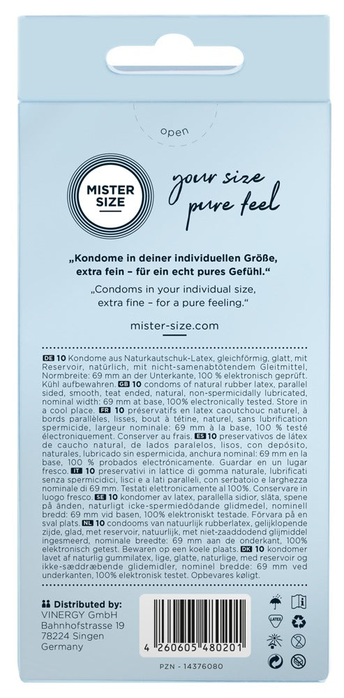 MISTER SIZE 69 – Kondome in deiner perfekten Größe - 10er