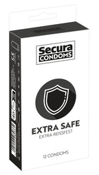 Secura "Extra Safe" – Transparente Kondome mit extra dicker Wandstärke - 12er