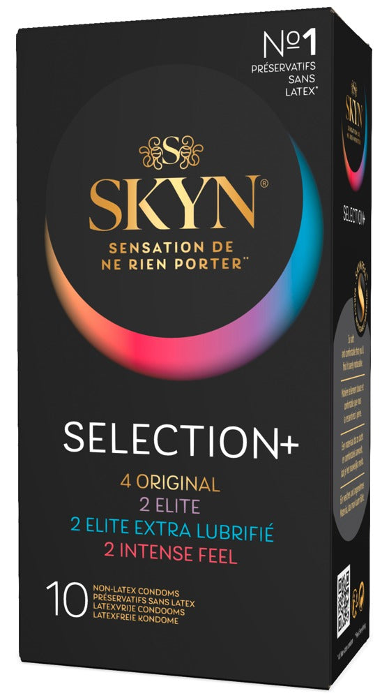 SKYN "Selection+" - Latexfreier Kondom-Mix für maximale Vielfalt - 10er