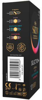 SKYN "Selection+" - Latexfreier Kondom-Mix für maximale Vielfalt - 10er
