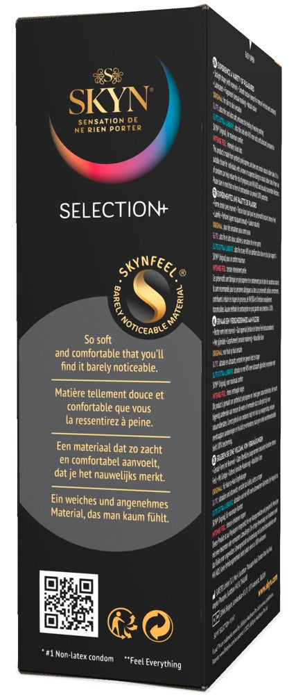 SKYN "Selection+" - Latexfreier Kondom-Mix für maximale Vielfalt - 10er