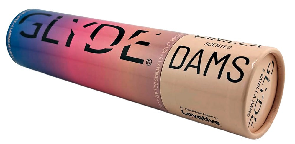 Glyde Dams – Latex-Schutzlaken mit Vanilleduft - 4Stk. Vanille