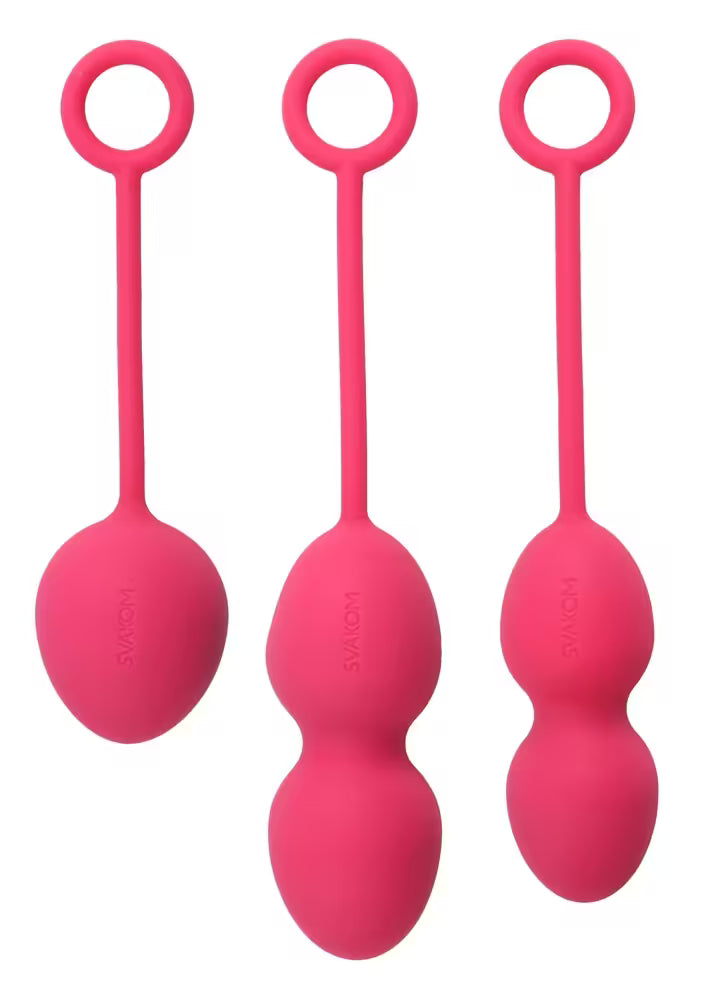 Liebeskugeln „NOVA“: zwei Kugeln an Ringöse, pink