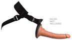 Schwarzer Strap-on Harness mit verstellbaren Gurten und Befestigungsschlaufen