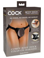 King Cock Elite Body Dock Verpackung für schwarzes Strap-on Harness mit Comfort-Polster