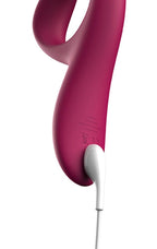 Ultraflexibler Vibrator in Lila am unteren Ende mit Ladekabel