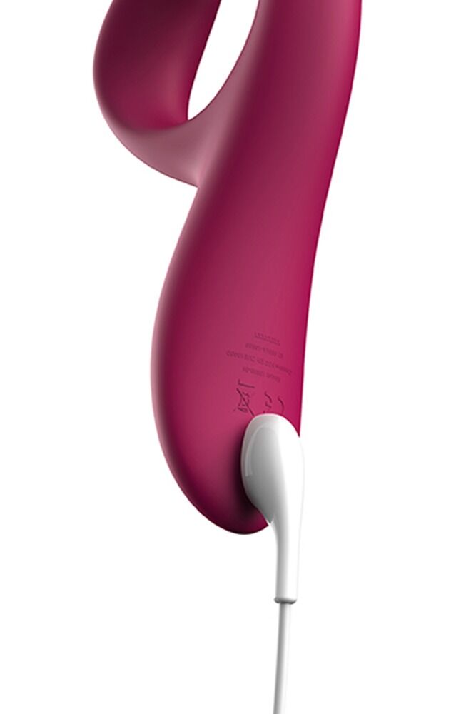 Ultraflexibler Vibrator in Lila am unteren Ende mit Ladekabel