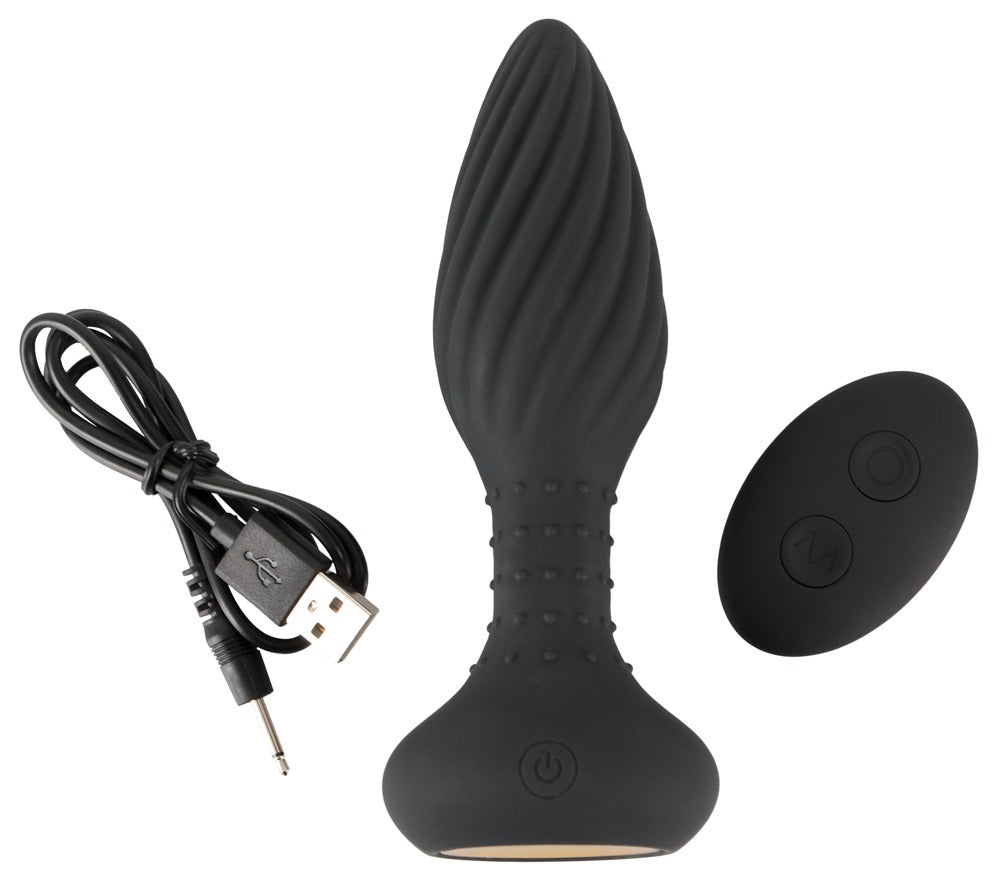 ANOS – Vibro-Analplug mit rotierenden Perlen