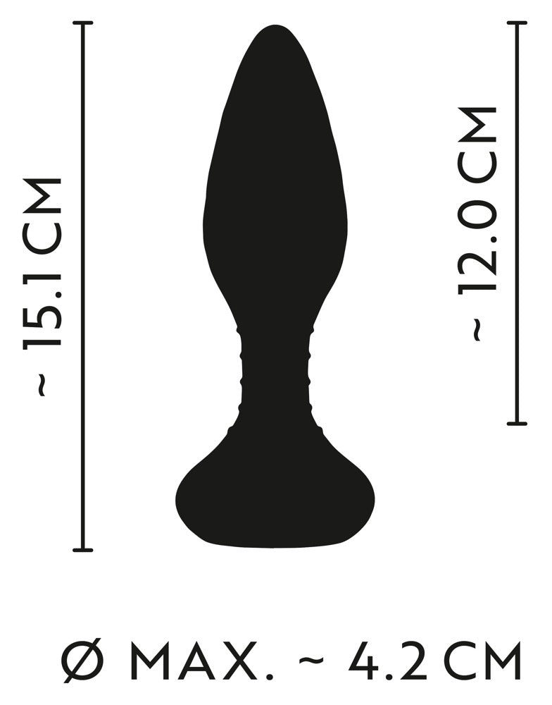 ANOS – Vibro-Analplug mit rotierenden Perlen