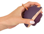 Rotierender Intim-Massager kompakt, dunkelviolett; von Hand gehalten