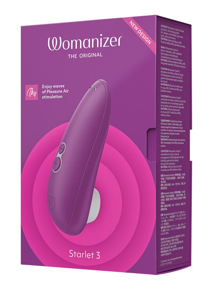 Womanizer "Starlet 3" - lila - Kompakter Druckwellenstimulator mit 6 Intensitäten