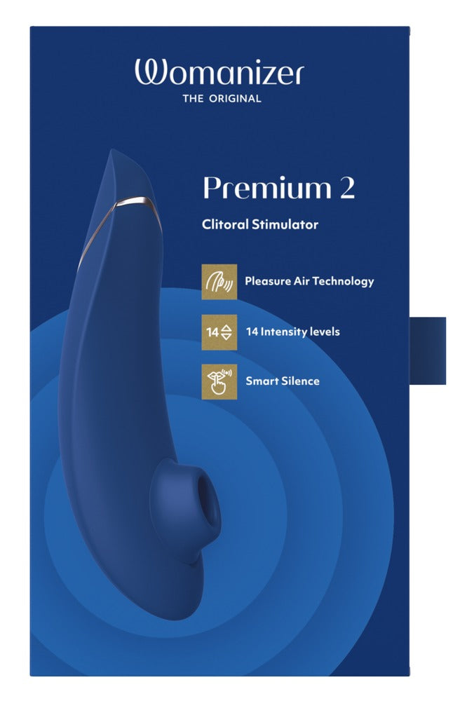 Womanizer "Premium 2" - Druckwellenstimulator in Blau