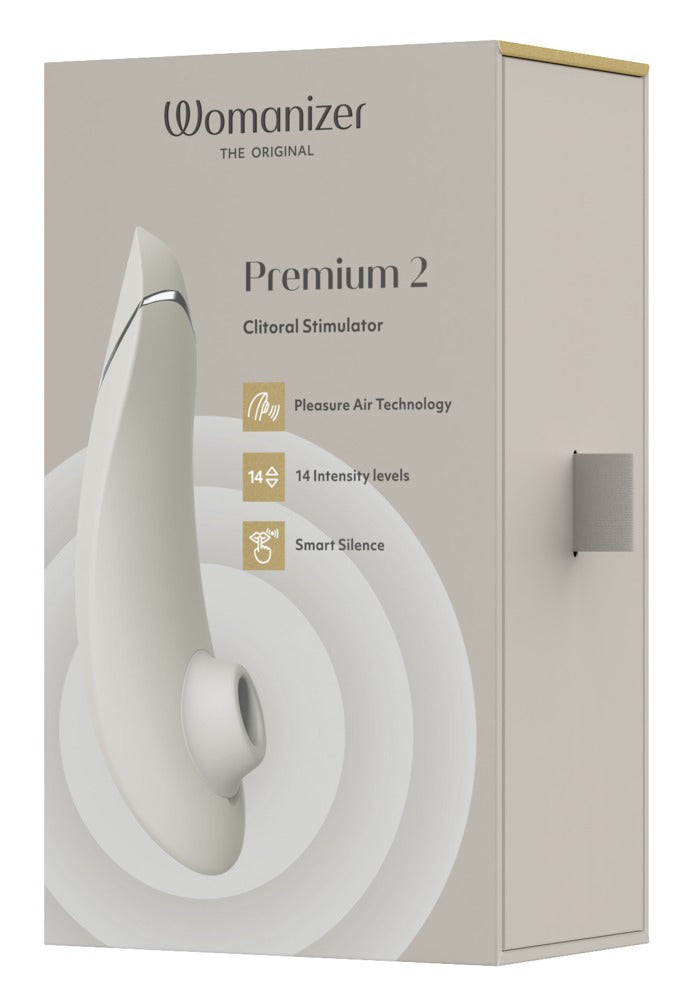 Womanizer Premium 2 – Druckwellenstimulator mit innovativer Pleasure Air Technology in Weiß