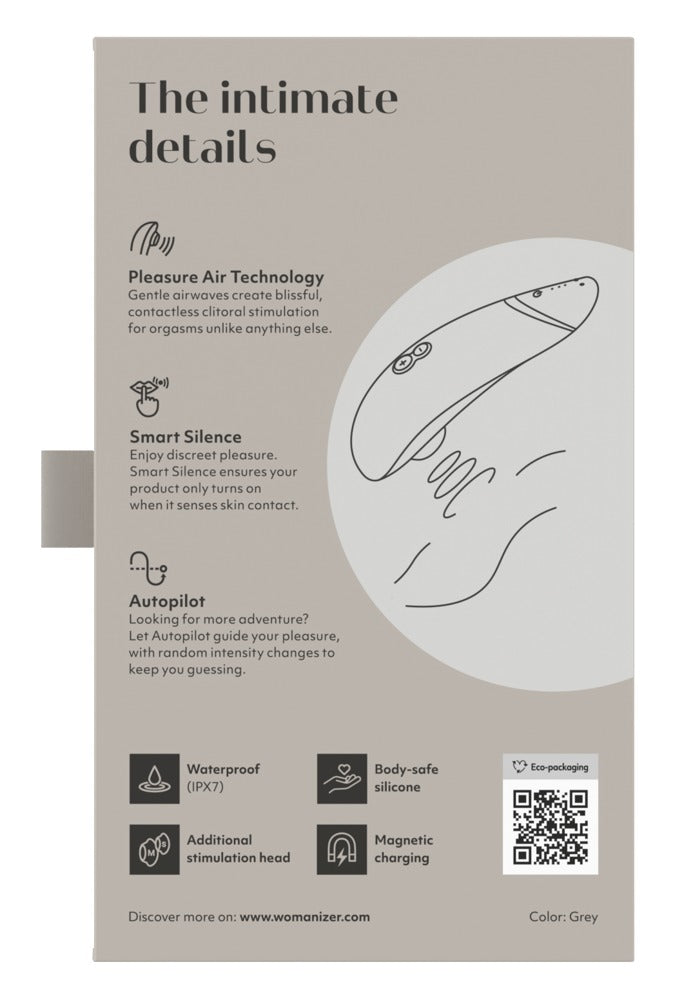Womanizer Premium 2 – Druckwellenstimulator mit innovativer Pleasure Air Technology in Weiß