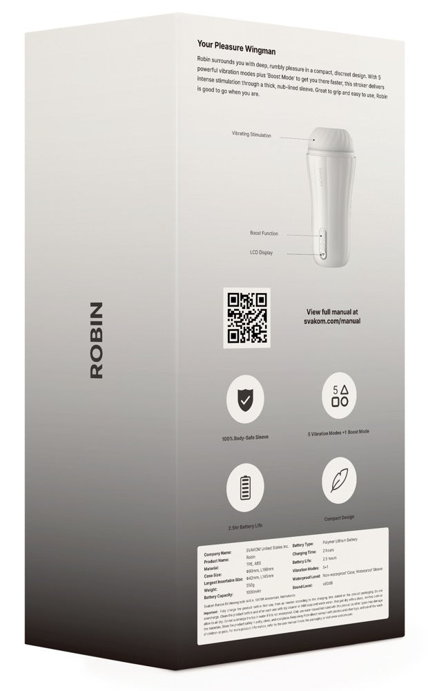 Robin – Premium Masturbator with Innovative Boost Function