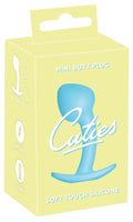 Cuties Mini Butt Plug, Soft Touch Silikone, hellblauer Plug im Umkarton