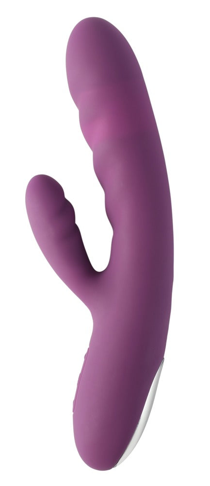 "Avery" Dual Stimulation Rabbit Vibrator with Thrusting Function - Purple
