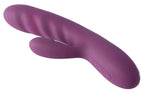 "Avery" Dual-Stimulation Rabbitvibrator mit Stoßfunktion - lila
