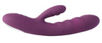 "Avery" Dual-Stimulation Rabbitvibrator mit Stoßfunktion - lila