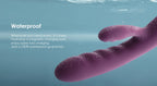 "Avery" Dual-Stimulation Rabbitvibrator mit Stoßfunktion - lila