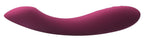 Vibrationsgerät Amy 2 in dunkelrosa-violett, gebogene Silhouette