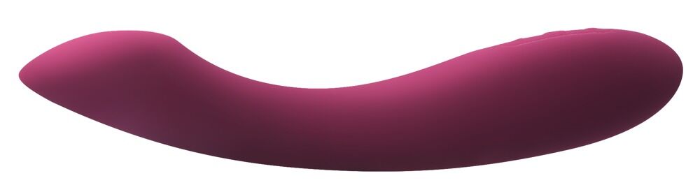 Vibrationsgerät Amy 2 in dunkelrosa-violett, gebogene Silhouette