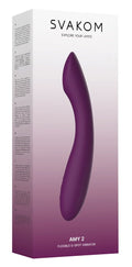 SVAKOM Vibrator „Amy 2“, lila/dunkelviolett, flexibler Stimulator