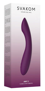 SVAKOM Vibrator „Amy 2“, lila/dunkelviolett, flexibler Stimulator