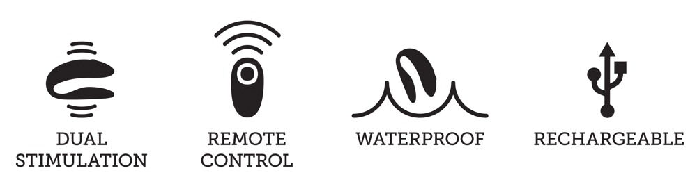 Match - Wasserdichter Paarvibrator mit Fernbedienung