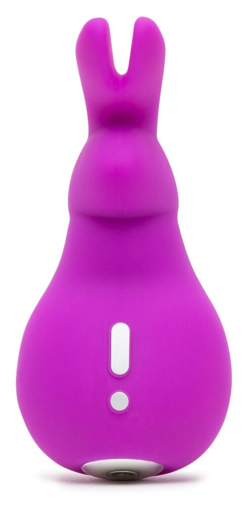 Lila Häschen-Vibrationsgerät von vorn mit zwei LED-Anzeigen