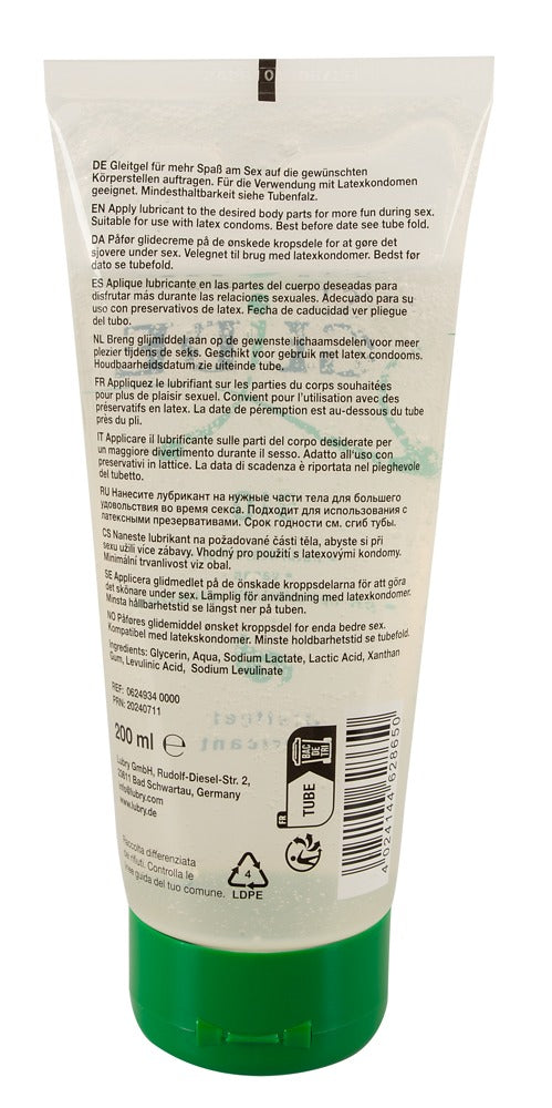 Just Glide BIO - Hochwertiges Bio-Gleitgel für natürliche Intimität - 200 ml