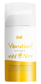 INTT Vibration Honey Stimulationsgel - Intensive Empfindungen mit natürlichen Pflanzenextrakten - 15ml