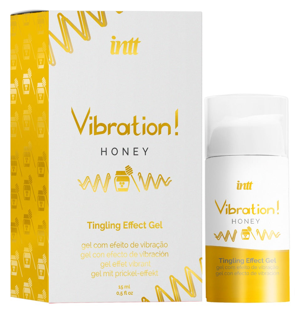 INTT Vibration Honey Stimulationsgel - Intensive Empfindungen mit natürlichen Pflanzenextrakten - 15ml