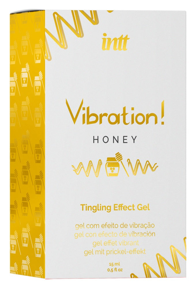 INTT Vibration Honey Stimulationsgel - Intensive Empfindungen mit natürlichen Pflanzenextrakten - 15ml