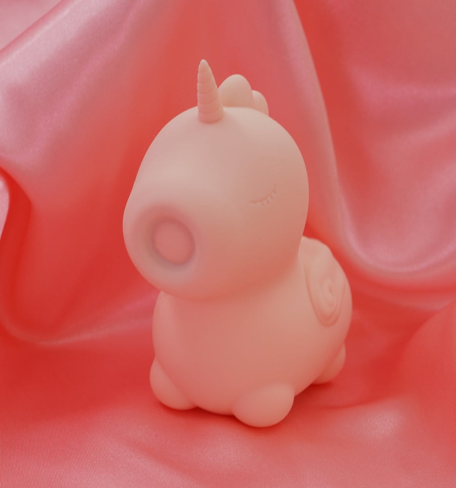 Unihorn "Heart Throb" - Pfirsich – Auflegevibrator im Einhorn-Design