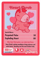 Unihorn "Heart Throb" - Pfirsich – Auflegevibrator im Einhorn-Design