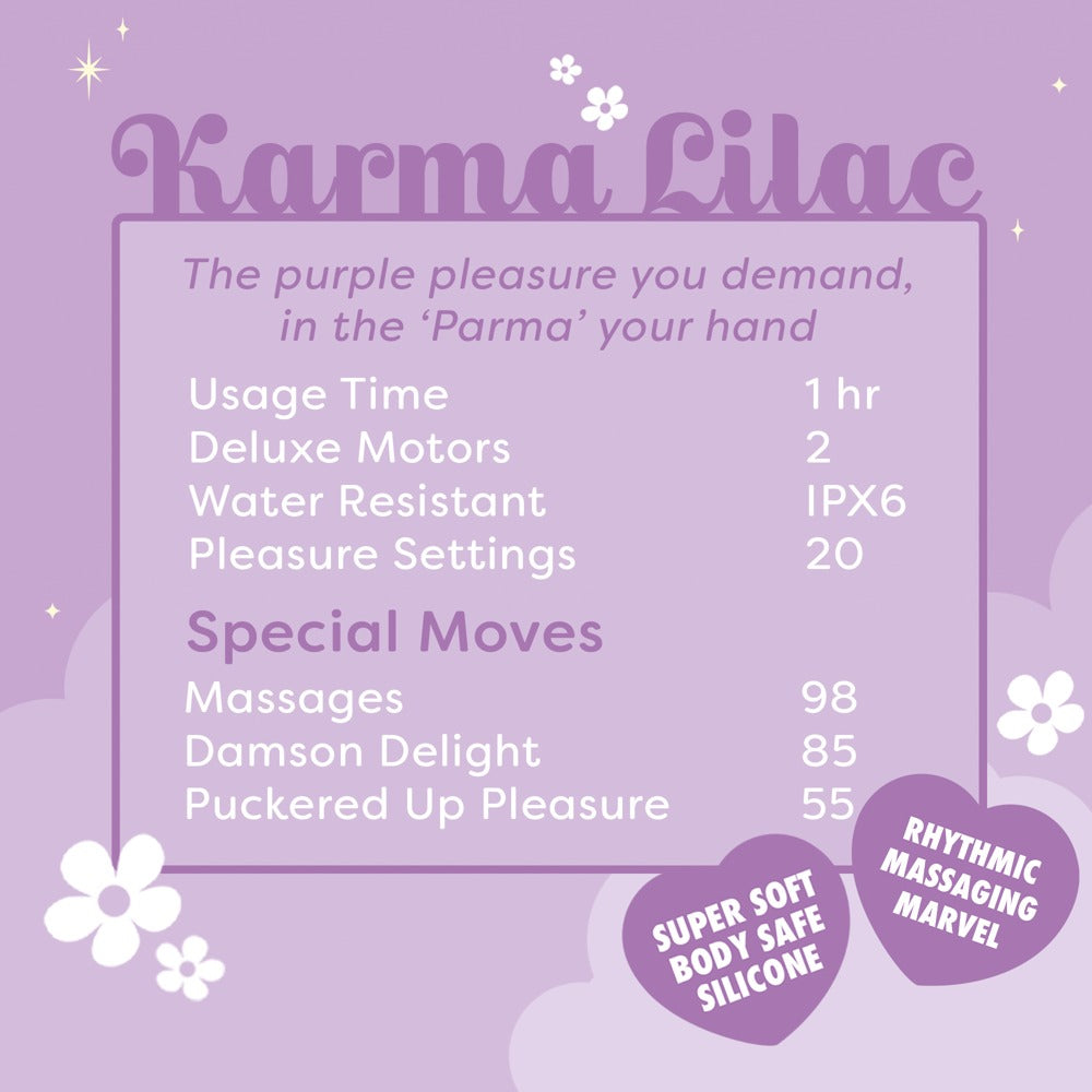 Unihorn "Karma Lilac" - Lila – Auflegevibrator im Einhorn-Design