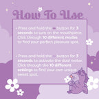 Unihorn "Karma Lilac" - Lila – Auflegevibrator im Einhorn-Design