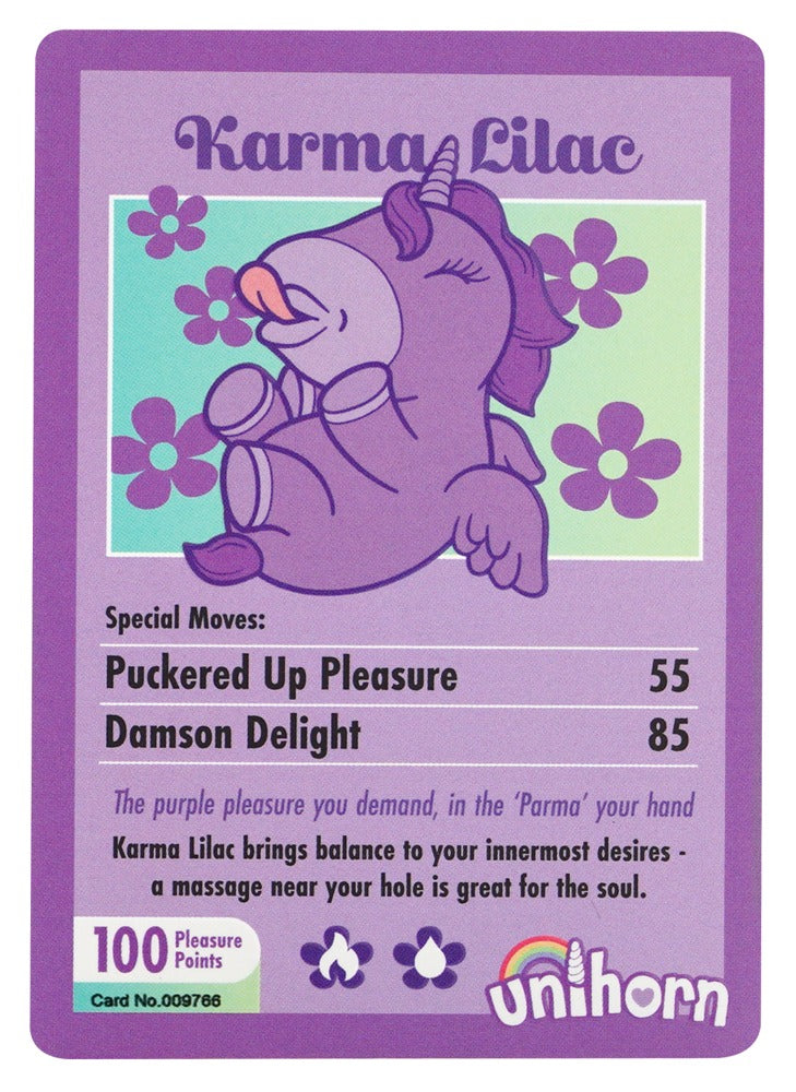 Unihorn "Karma Lilac" - Lila – Auflegevibrator im Einhorn-Design